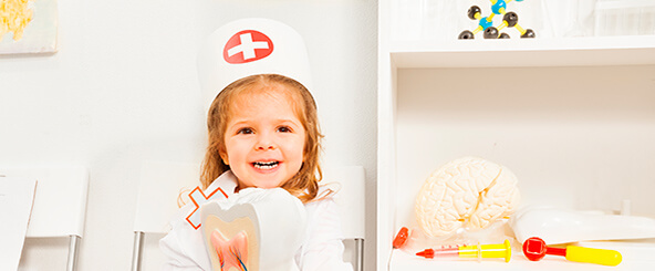 The Smile Workx - Dental Services - Preventive Children Dentistry Girl Acting as Nurse
