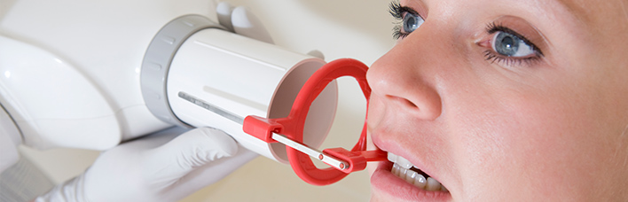 photo of a child taking an x ray