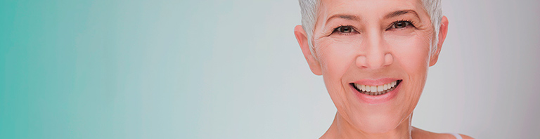 face of lady with wrinkles